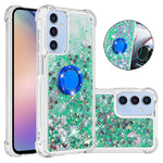 Samsung Galaxy A18 4G / A18 5G / A17 4G / A17 5G / A26 5G TPU-etui med stativ, Quicksand-stødsikkert etui