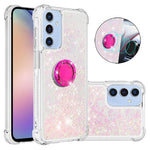 Samsung Galaxy A18 4G / A18 5G / A17 4G / A17 5G / A26 5G TPU-etui med stativ, Quicksand-stødsikkert etui