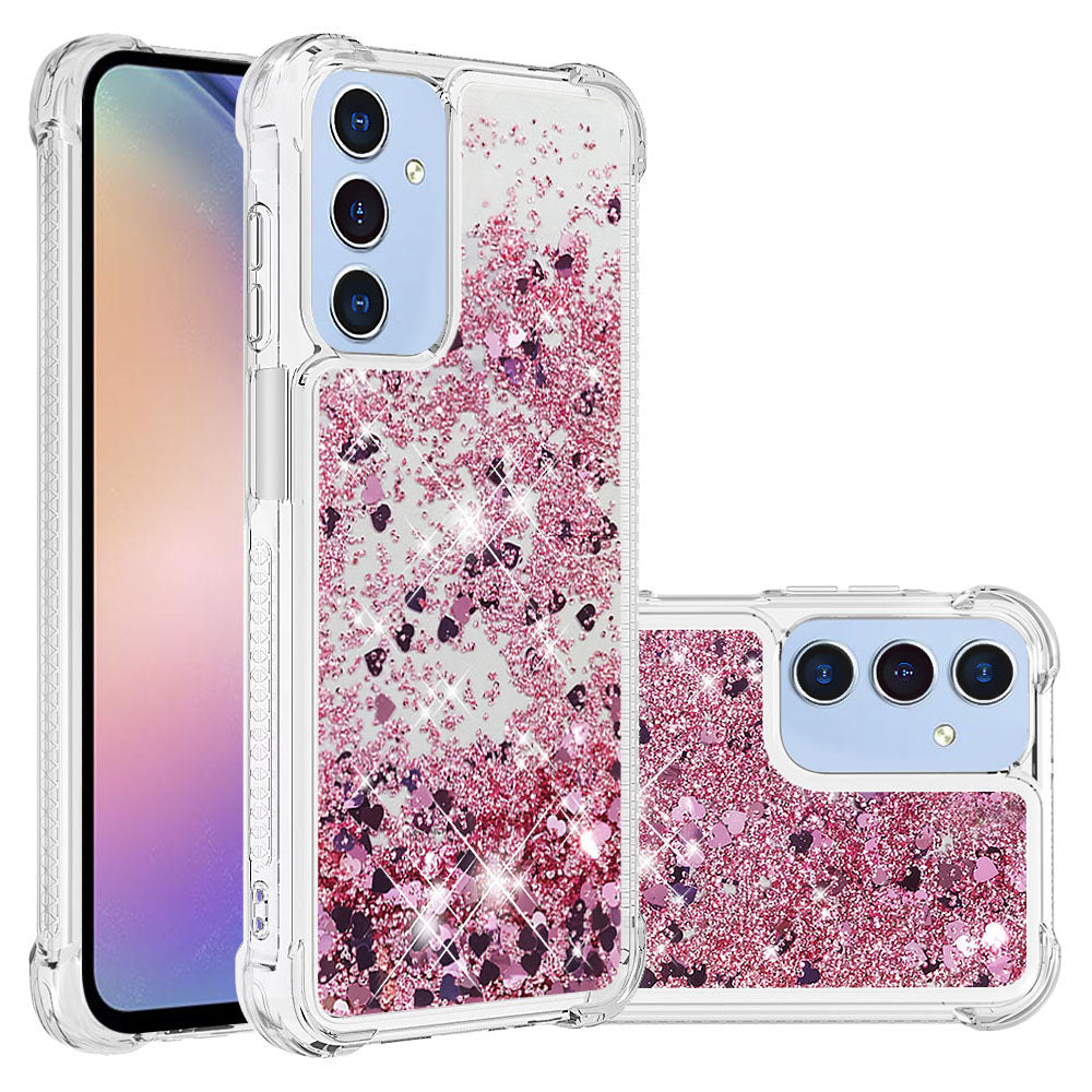 Samsung Galaxy A18 4G / A18 5G / A17 4G / A17 5G / A26 5G TPU-skal Glitter Quicksand Stötsäkert mobilbaksida