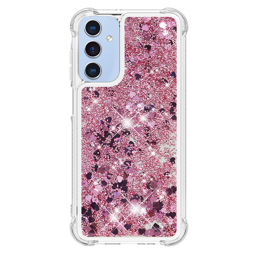 Samsung Galaxy A18 4G / A18 5G / A17 4G / A17 5G / A26 5G TPU-skal Glitter Quicksand Stötsäkert mobilbaksida