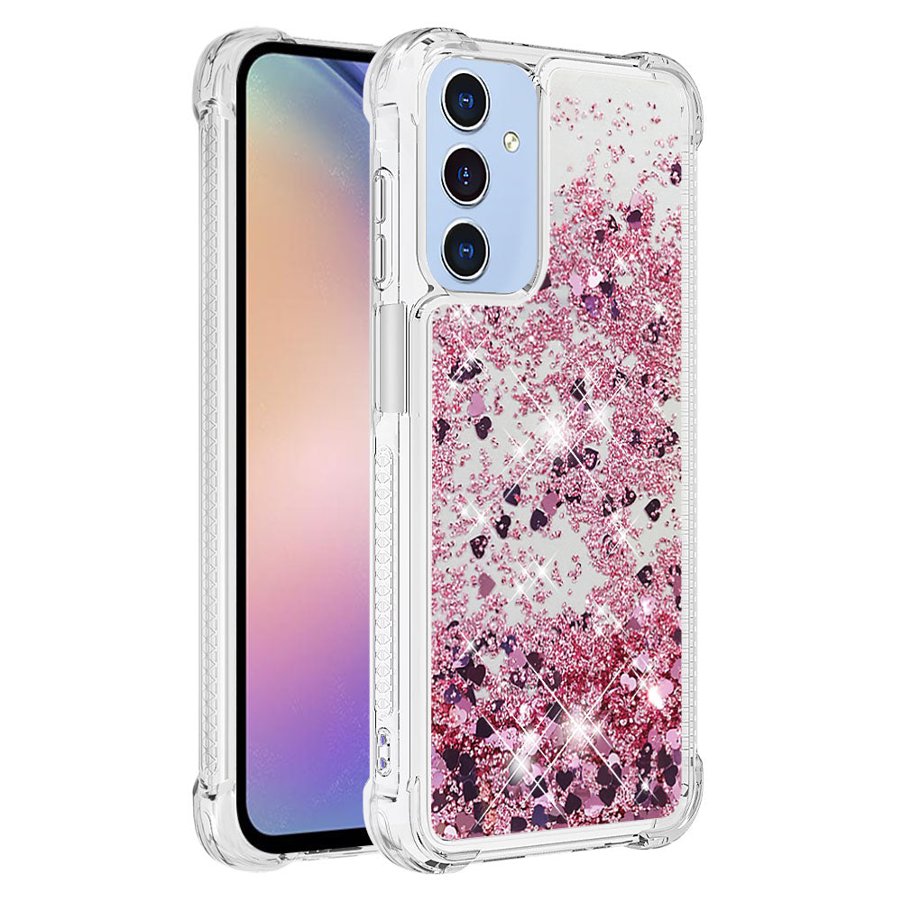 Samsung Galaxy A18 4G / A18 5G / A17 4G / A17 5G / A26 5G TPU-skal Glitter Quicksand Stötsäkert mobilbaksida