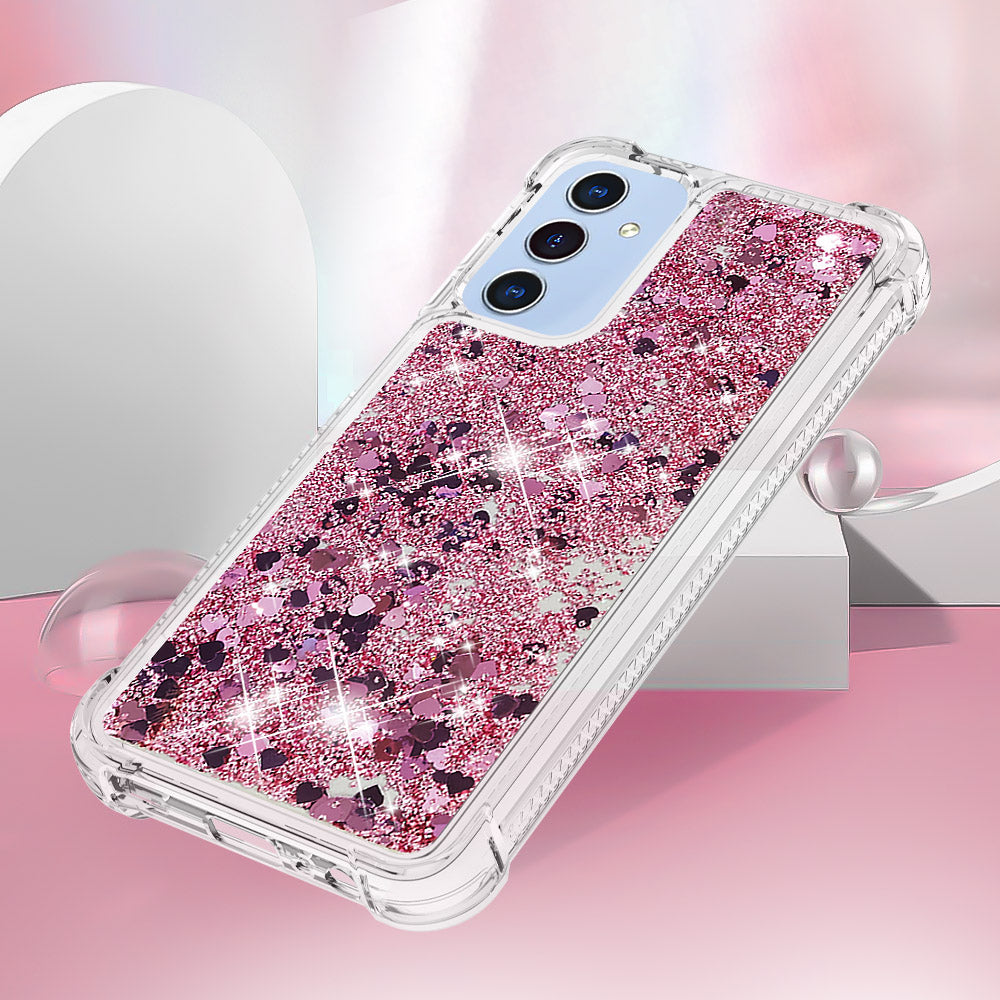 Samsung Galaxy A18 4G / A18 5G / A17 4G / A17 5G / A26 5G TPU-skal Glitter Quicksand Stötsäkert mobilbaksida