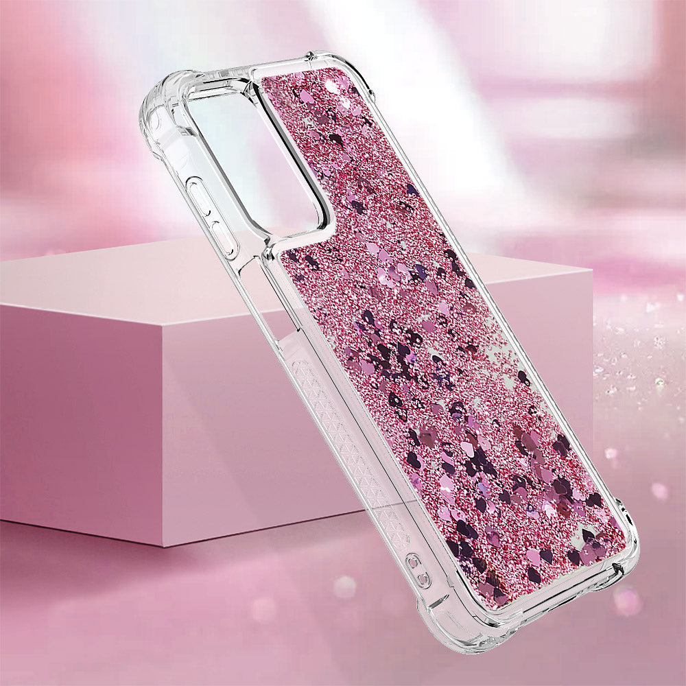 Samsung Galaxy A18 4G / A18 5G / A17 4G / A17 5G / A26 5G TPU-skal Glitter Quicksand Stötsäkert mobilbaksida