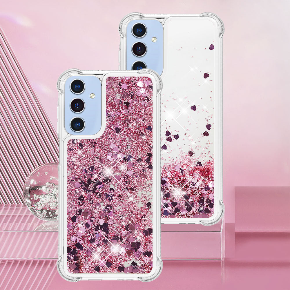Samsung Galaxy A18 4G / A18 5G / A17 4G / A17 5G / A26 5G TPU-skal Glitter Quicksand Stötsäkert mobilbaksida
