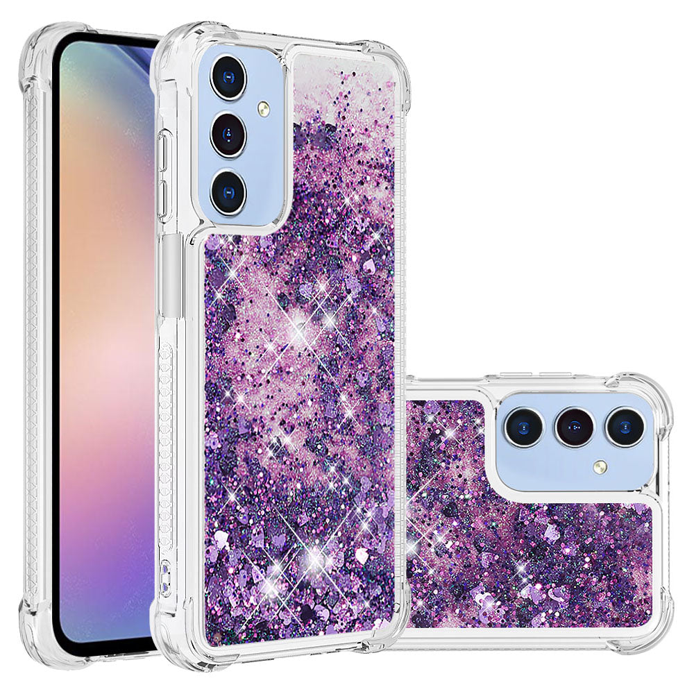 Samsung Galaxy A18 4G / A18 5G / A17 4G / A17 5G / A26 5G TPU-skal Glitter Quicksand Stötsäkert mobilbaksida