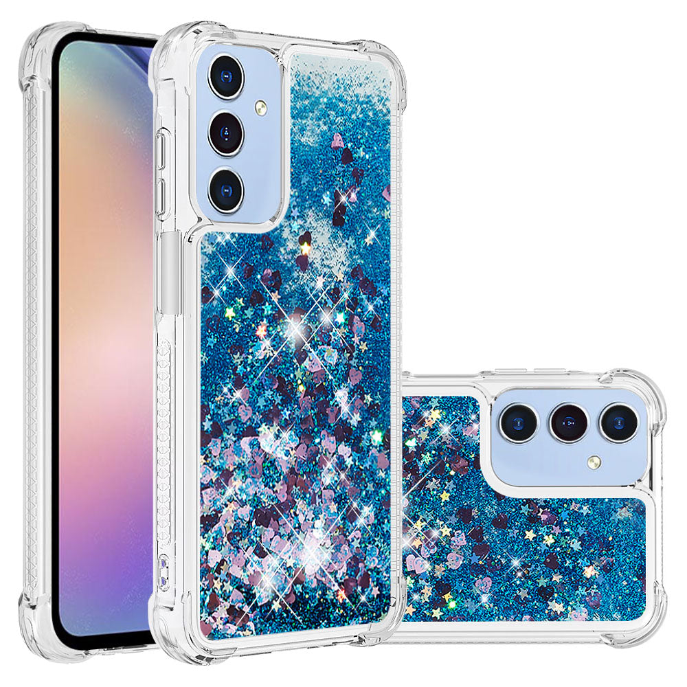 Samsung Galaxy A18 4G / A18 5G / A17 4G / A17 5G / A26 5G TPU-skal Glitter Quicksand Stötsäkert mobilbaksida