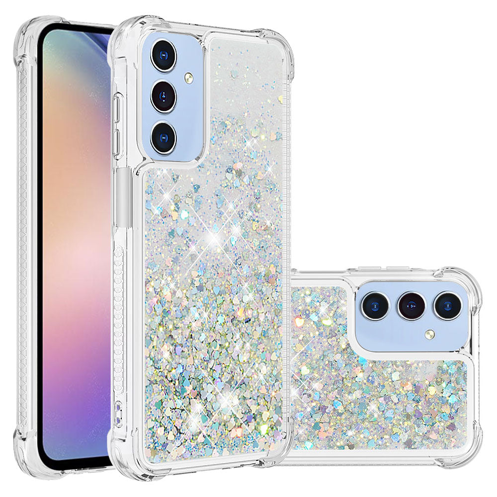 Samsung Galaxy A18 4G / A18 5G / A17 4G / A17 5G / A26 5G TPU-skal Glitter Quicksand Stötsäkert mobilbaksida