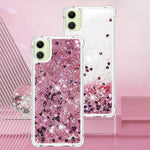 Til Samsung Galaxy A08 5G / A08 4G / A07 4G TPU Cover Glitter Quicksand Stødsikker Telefon Bagside