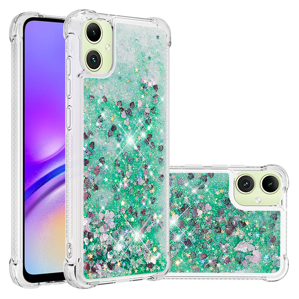 Til Samsung Galaxy A08 5G / A08 4G / A07 4G TPU Cover Glitter Quicksand Stødsikker Telefon Bagside