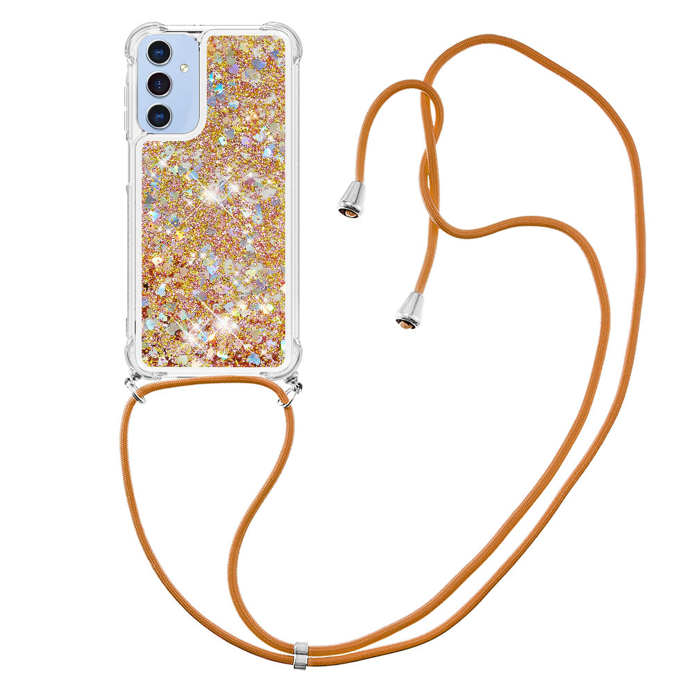 Samsung Galaxy A18 4G / A18 5G / A17 4G / A17 5G / A26 5G TPU-skal Quicksand-mobilskydd med rem