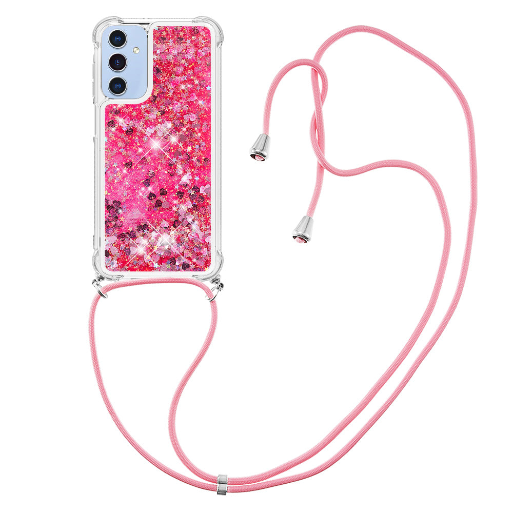 Samsung Galaxy A18 4G / A18 5G / A17 4G / A17 5G / A26 5G TPU-skal Quicksand-mobilskydd med rem