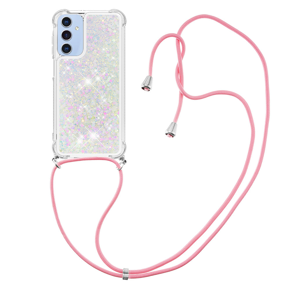 Samsung Galaxy A18 4G / A18 5G / A17 4G / A17 5G / A26 5G TPU-skal Quicksand-mobilskydd med rem