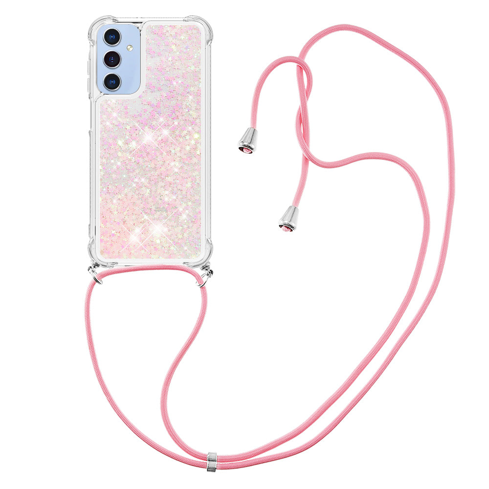 Samsung Galaxy A18 4G / A18 5G / A17 4G / A17 5G / A26 5G TPU-skal Quicksand-mobilskydd med rem