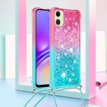Til Samsung Galaxy A08 5G / A08 4G / A07 4G Telefoncover Gradient Quicksand TPU Bagcover med Lang Rem