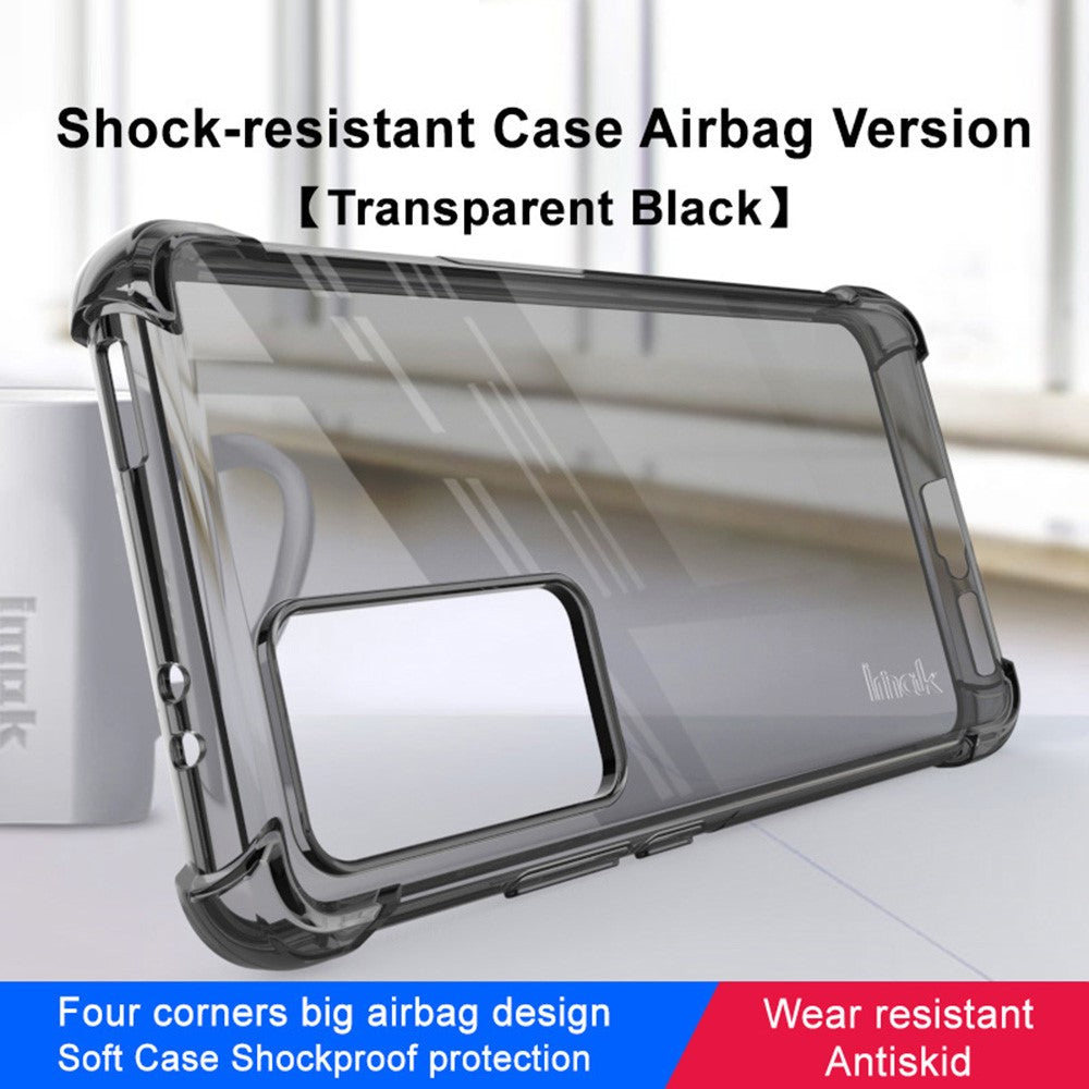 IMAK For Xiaomi 12T Pro 5G Soft TPU Clear Shockproof Cover Four Corner Airbag Anti-drop Case