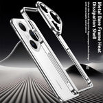For Huawei Pura 80 Ultra Bumper Cases Metal Frame Heat Dissipation Cover with Lens Protector