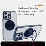 Til iPhone 15 Pro Max Magnetisk Cover i Akryl TPU med Kickstand