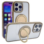 Til iPhone 15 Pro Max Magnetisk Cover i Akryl TPU med Kickstand