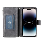 For iPhone 18 Pro / 17 Pro Wallet Case Mandala Flower Pattern PU Leather Phone Cover with Wrist Strap
