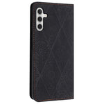 For Samsung Galaxy S25 FE Case Imprinted Flower Wallet Stand Leather Phone Cover