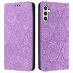 For Samsung Galaxy S25 FE Case Imprinted Flower Wallet Stand Leather Phone Cover