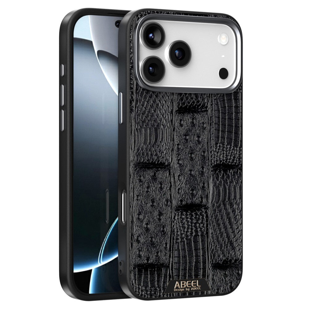 ABEEL Skal för iPhone 18 Pro Max / 17 Pro Max Kompatibelt med MagSafe Beast Texture Micro-Embossing Baksida