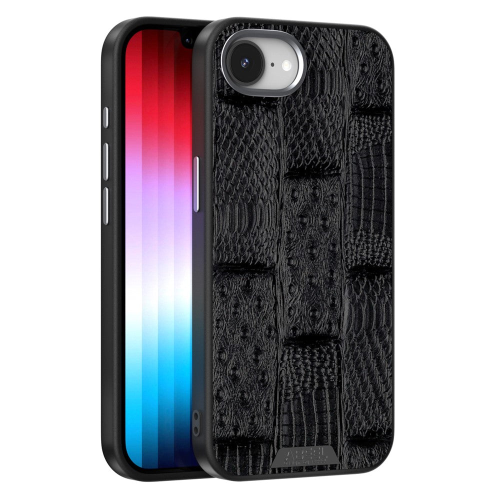 ABEEL-skal för iPhone 17e/16e, kompatibelt med MagSafe Beast Texture-bakstycke med mikroprägling