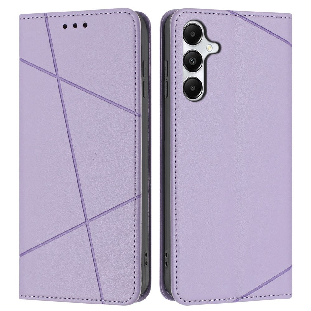 Samsung Galaxy A18 4G / A18 5G / A17 4G / A17 5G / A26 5G / A16 4G / A16 5G / F17 5G / M17 5G-tegnebogsetui, læderetui med stativ og håndledsrem