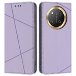 Wallet Case for Honor X60 Pro 5G / X9c 5G / Magic7 Lite 5G Line Imprinted Leather Stand Phone Cover with Wrist Strap