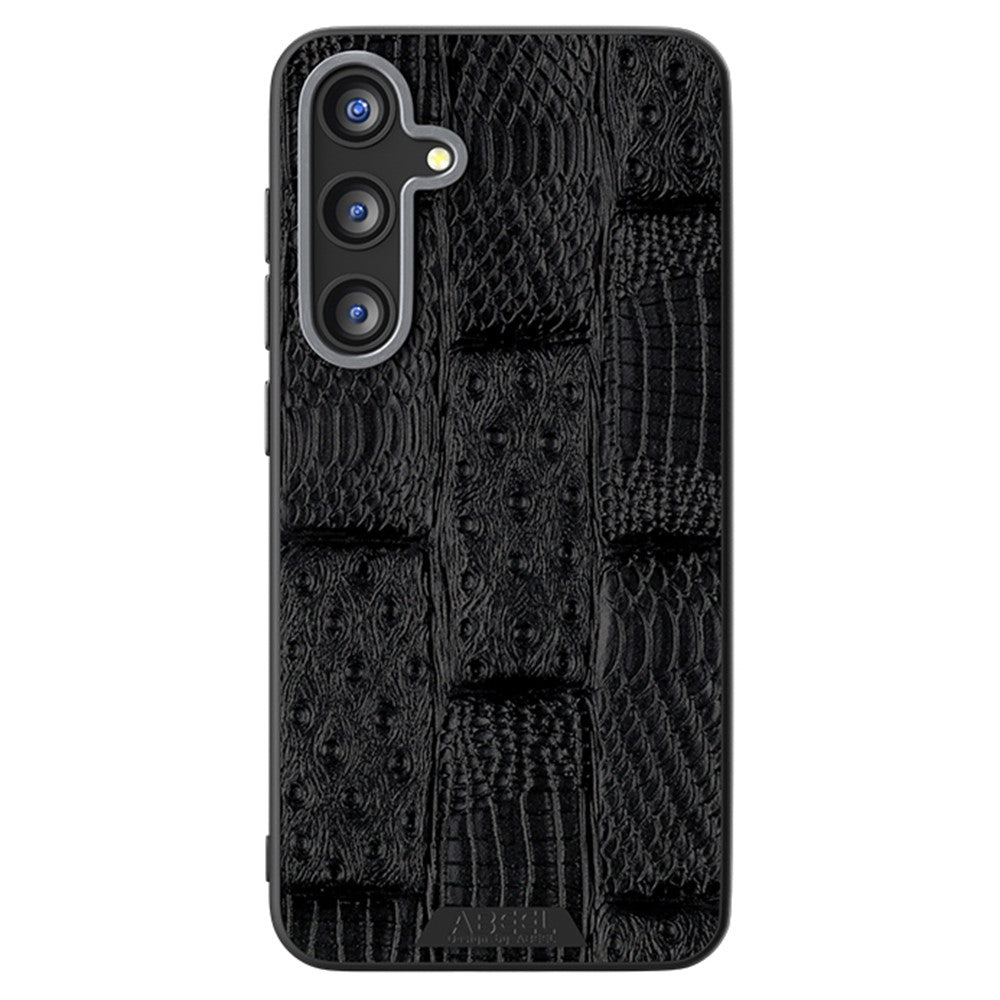 ABEEL Til Samsung Galaxy S24 FE Magnetisk Cover Beast Texture Mikroprægning Bagcover