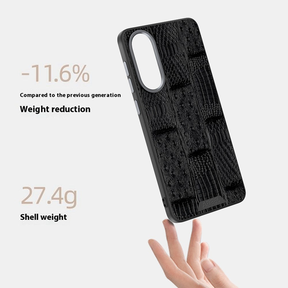 ABEEL Til Samsung Galaxy S25 Edge Magnetisk Cover Dyrestruktur Mikroprægning Bagcover