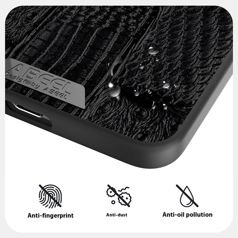 ABEEL Til Samsung Galaxy S25 Edge Magnetisk Cover Dyrestruktur Mikroprægning Bagcover