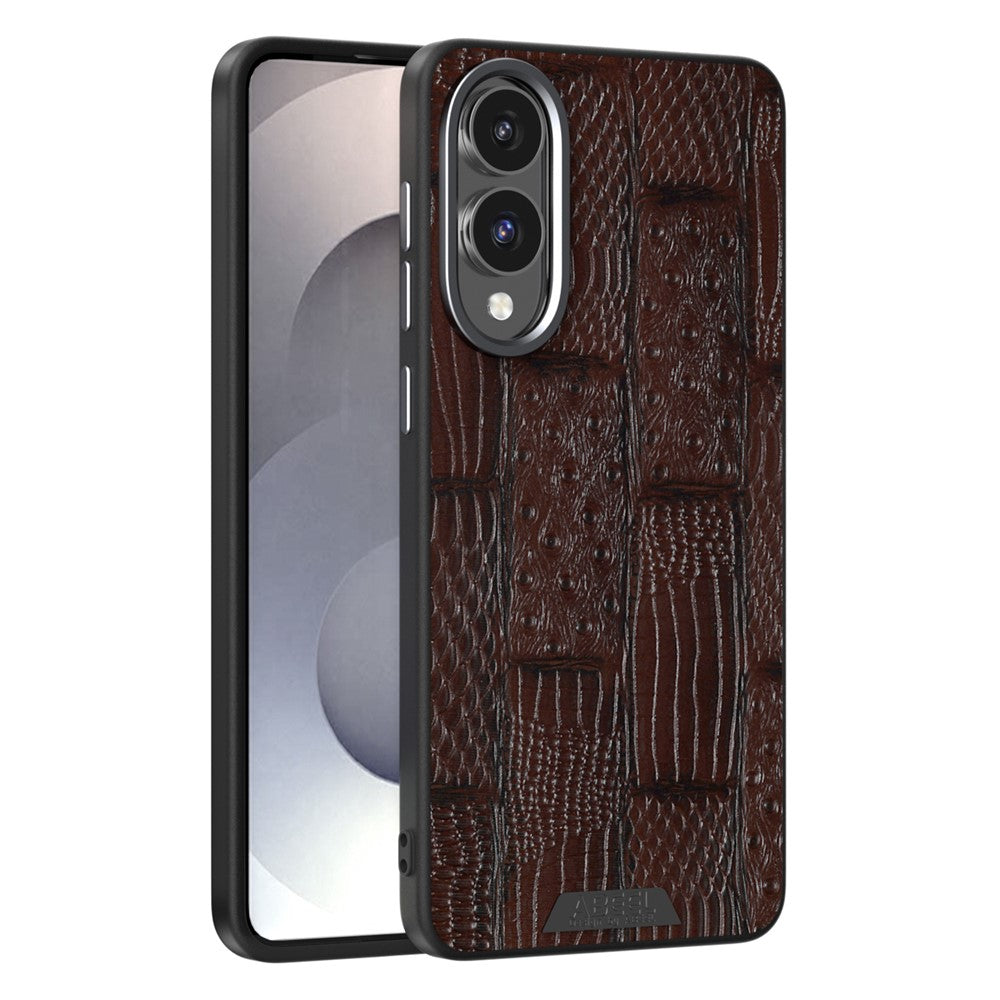 ABEEL Til Samsung Galaxy S25 Edge Magnetisk Cover Dyrestruktur Mikroprægning Bagcover