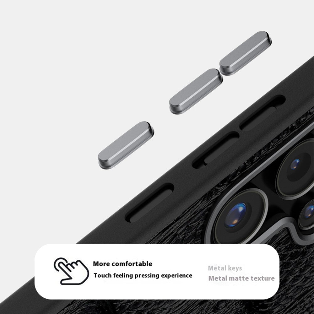 ABEEL til Samsung Galaxy S25 Ultra magnetisk cover med Beast-tekstur og mikropræget bagside