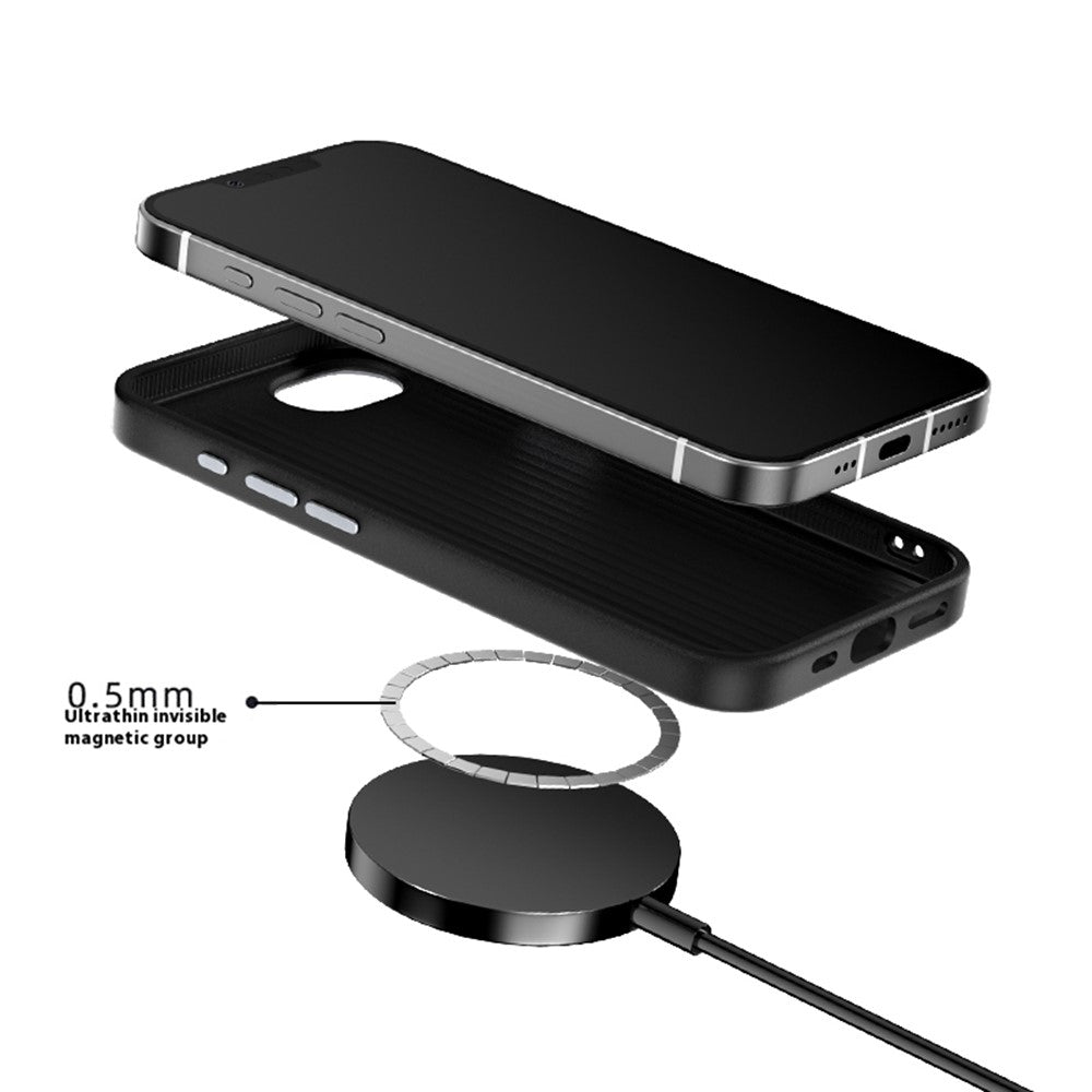 ABEEL For iPhone 17th / 16th Case Compatible with MagSafe Textured Micro-Embossing Back Cover