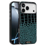 ABEEL For iPhone 17 Pro Case Compatible with MagSafe Crocodile Texture Micro-Embossing Back Cover