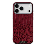 ABEEL For iPhone 17 Pro Case Compatible with MagSafe Crocodile Texture Micro-Embossing Back Cover