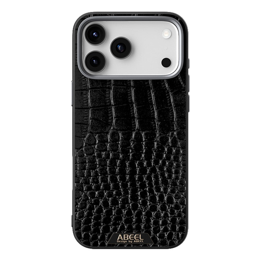 ABEEL For iPhone 17 Pro Max Case Compatible with MagSafe Crocodile Texture Micro-Embossing Back Cover