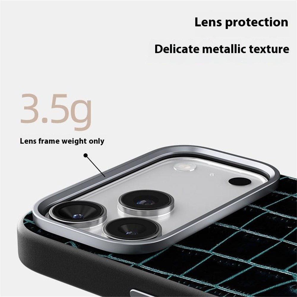 ABEEL For iPhone 17 Pro Max Case Compatible with MagSafe Crocodile Texture Micro-Embossing Back Cover