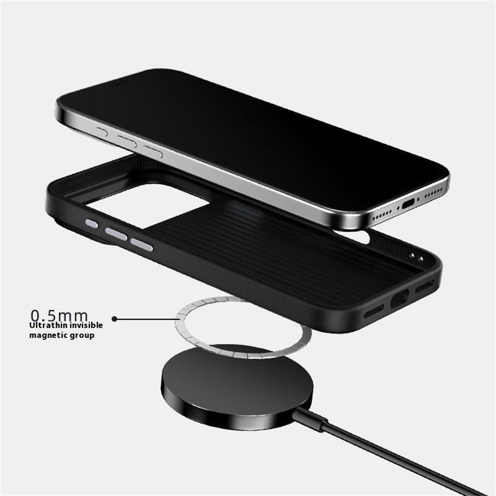ABEEL For iPhone 17 Pro Max Case Compatible with MagSafe Crocodile Texture Micro-Embossing Back Cover