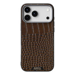ABEEL For iPhone 17 Pro Max Case Compatible with MagSafe Crocodile Texture Micro-Embossing Back Cover