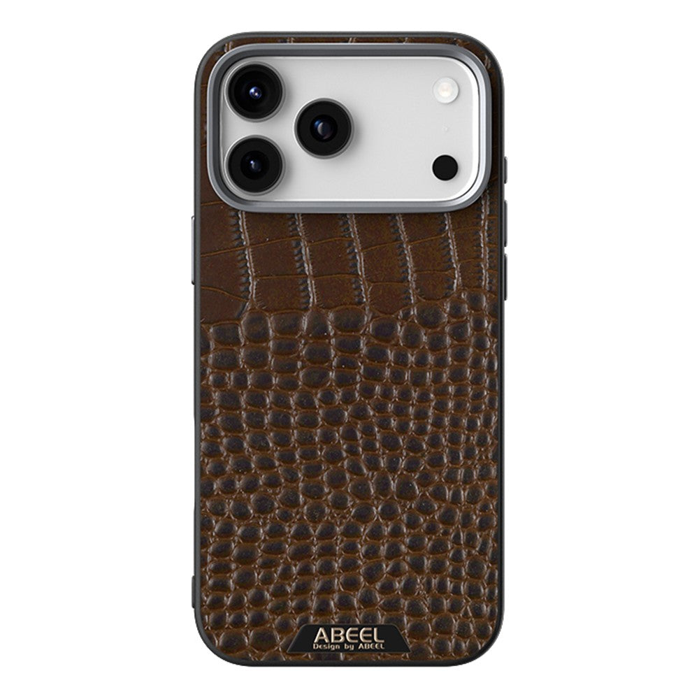 ABEEL For iPhone 17 Pro Max Case Compatible with MagSafe Crocodile Texture Micro-Embossing Back Cover