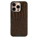 ABEEL For iPhone 16 Pro Max Case Compatible with MagSafe Crocodile Texture Micro-Embossing Back Cover