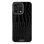 ABEEL For Oppo Reno14 Pro 5G (Global) Magnetic Case Crocodile Texture Micro-Embossing Back Cover