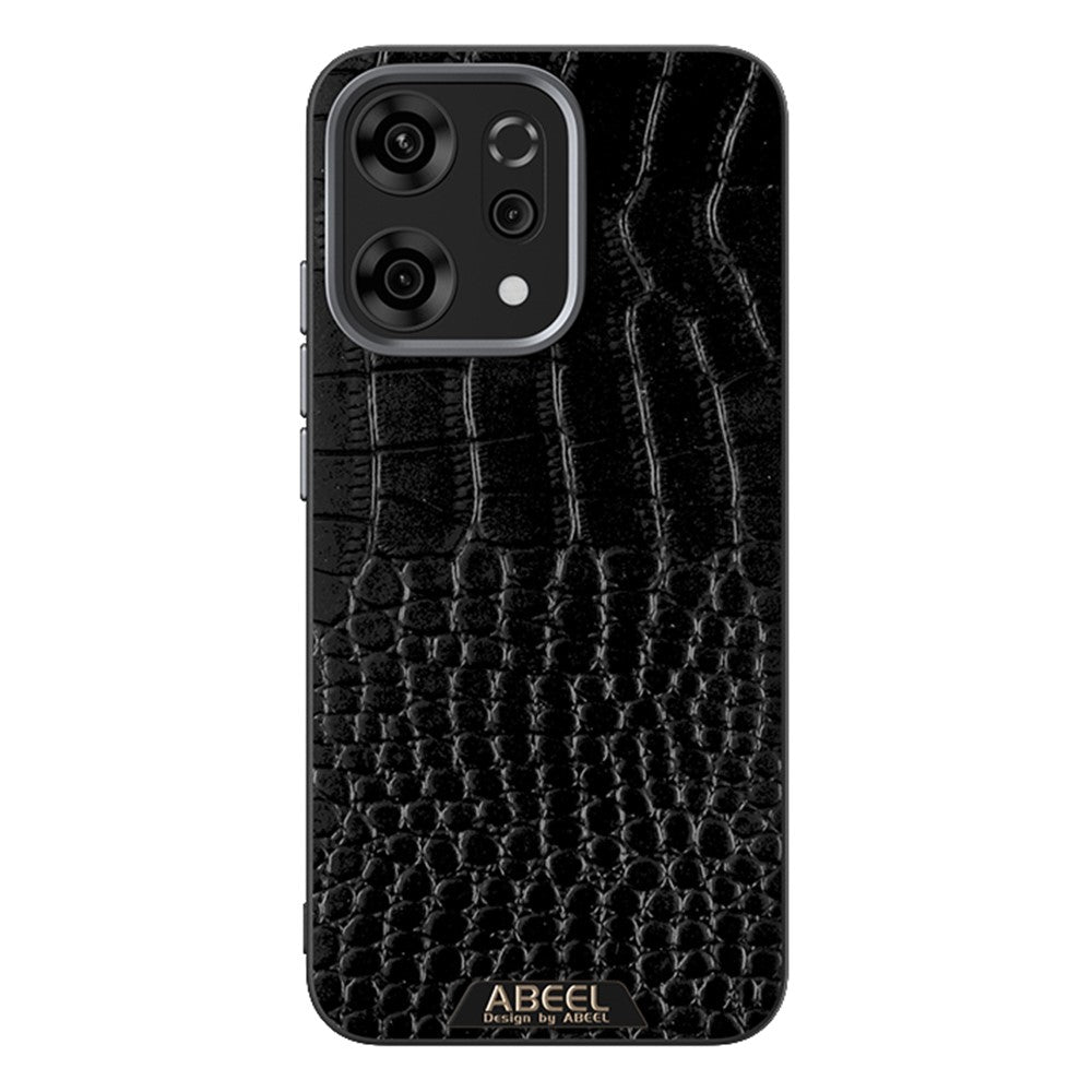 ABEEL For Oppo Reno14 Pro 5G (Global) Magnetic Case Crocodile Texture Micro-Embossing Back Cover