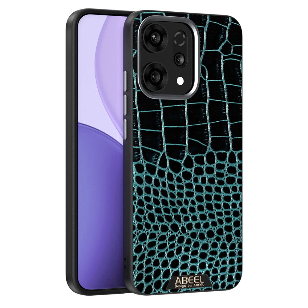 ABEEL For Oppo Reno14 Pro 5G (Global) Magnetic Case Crocodile Texture Micro-Embossing Back Cover