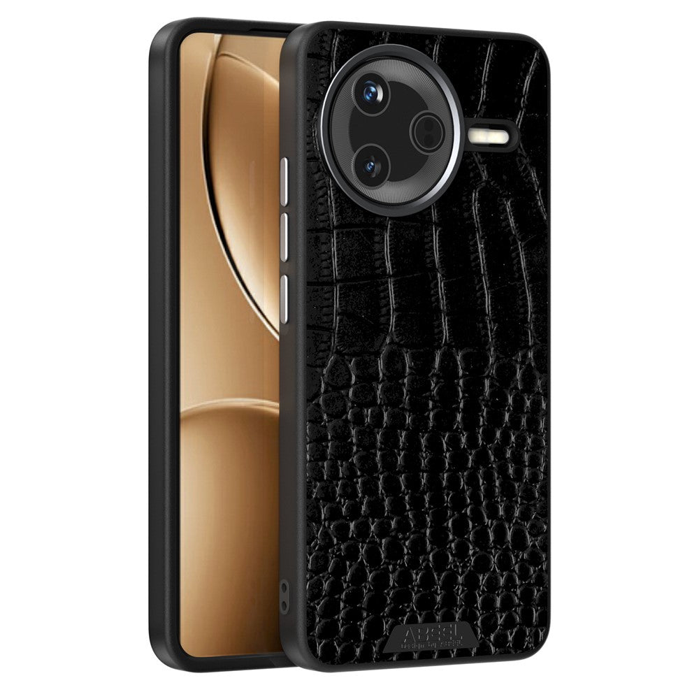 ABEEL För Xiaomi Redmi K80 5G / Poco F7 Pro 5G Magnetiskt Skal Krokodilstruktur Mikropräglad Baksida