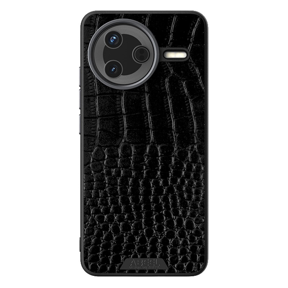 ABEEL För Xiaomi Redmi K80 5G / Poco F7 Pro 5G Magnetiskt Skal Krokodilstruktur Mikropräglad Baksida