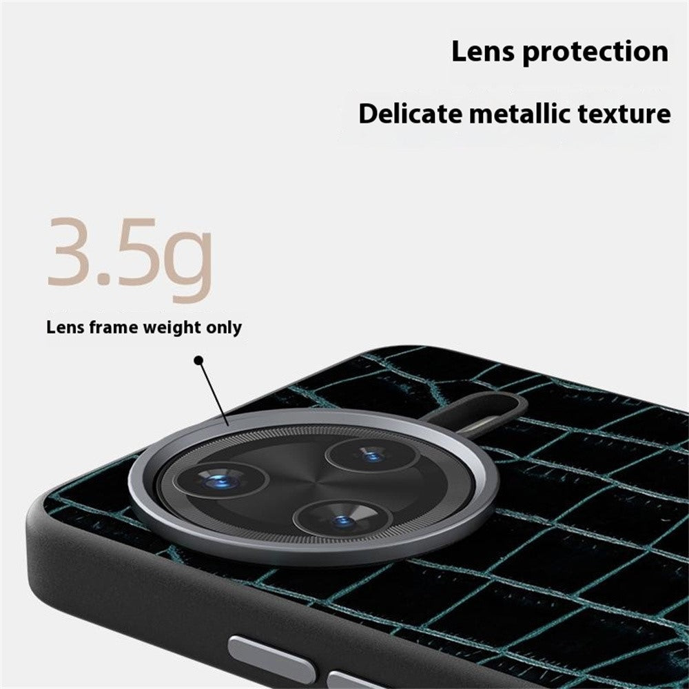 ABEEL För Xiaomi Redmi K80 5G / Poco F7 Pro 5G Magnetiskt Skal Krokodilstruktur Mikropräglad Baksida