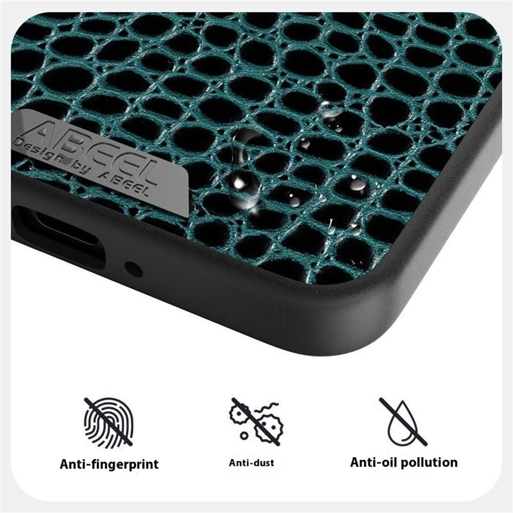 ABEEL För Xiaomi Redmi K80 5G / Poco F7 Pro 5G Magnetiskt Skal Krokodilstruktur Mikropräglad Baksida
